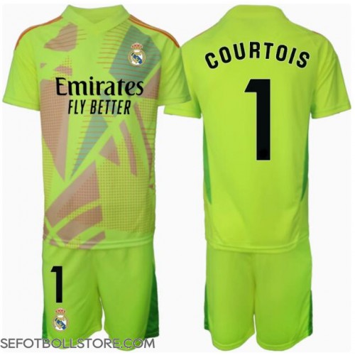 Real Madrid Thibaut Courtois #1 Målvakt Replika babykläder Tredjeställ Barn 2024-25 Kortärmad (+ korta byxor)
